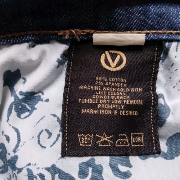 Vigoss Jeans Boot Cut High Rise Blue Denim Embroidered Pockets Womens Size 22 - Picture 10 of 11